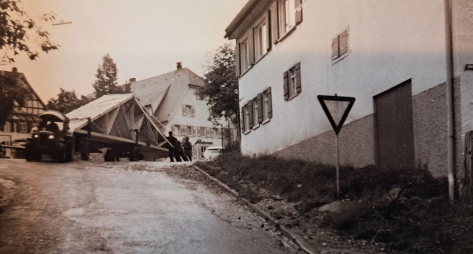 Transport Dachbinder nach Lautlingen